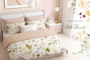White roses & wildflowers floral set, a Decorative Illustration by Lisima (Thumbnail 7 of 13)