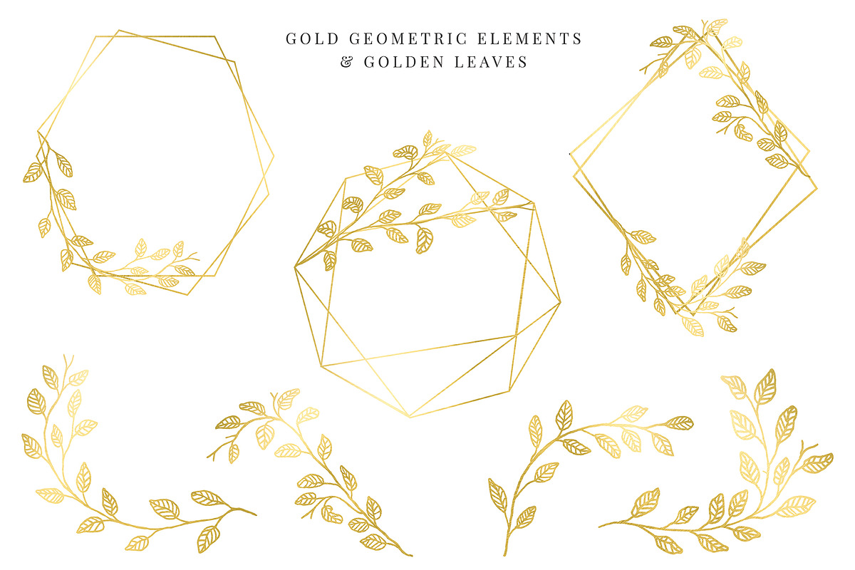 Gold Alphabet - Wedding Package, an Illustration by Anchors_and_Curves (Photo 3 of 6)