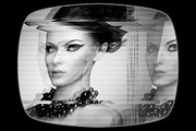 Vintage TV Interference GLITCH Portr, an Action Add-On by designvillage (Thumbnail 4 of 13)