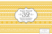 Sunshine Yellow Lace Borders, an Illustration by Amanda Ilkov (Thumbnail 1 of 5)