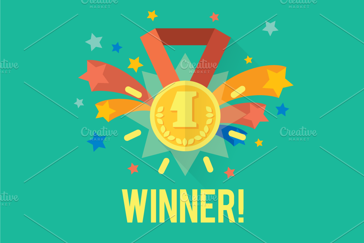 4 Success icons + 2 design templates, an Illustration by Olyzel (Photo 3 of 5)