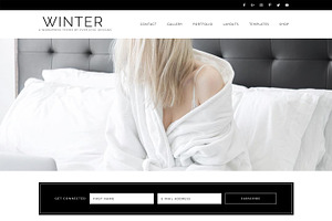 Winter Feminine Wordpress Blog Theme