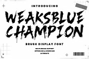 Weaksblue Champion Brush Font, a Handwritten Font by Maulana Creative (Thumbnail 1 of 7)