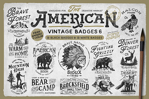 American Vintage Badges 6