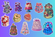 Printable Cake Colouring Pages, a Food Illustration by Saint aury Studio (Thumbnail 7 of 7)