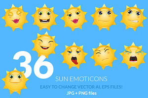 Sun Emoticons