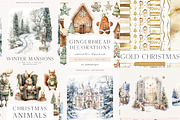 Winter & Christmas Mega Bundle 2000+, a Seasonal Illustration by PeDe Designs (Thumbnail 6 of 18)