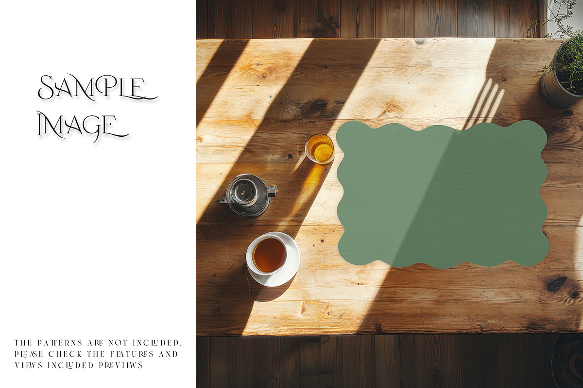 Scalloped Laser Cut Placemat Mockups, a Mockup by mock-ups (Photo 18 of 22)