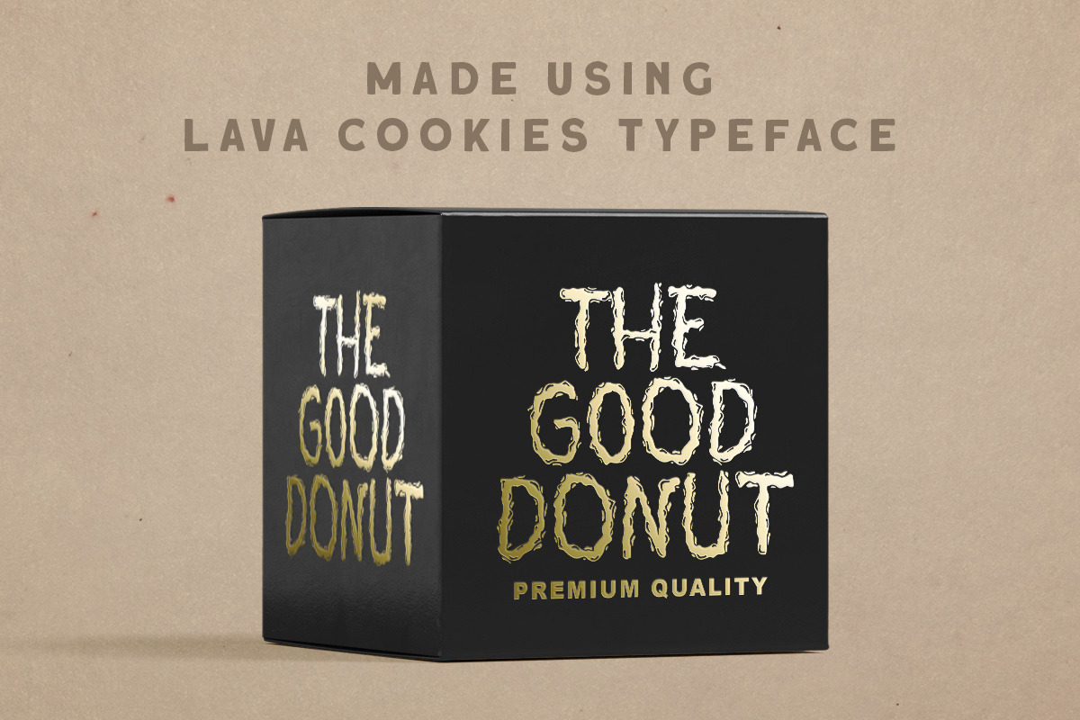 Lava Cookies - Quirky Display, a Font by Littlehand (Photo 3 of 6)