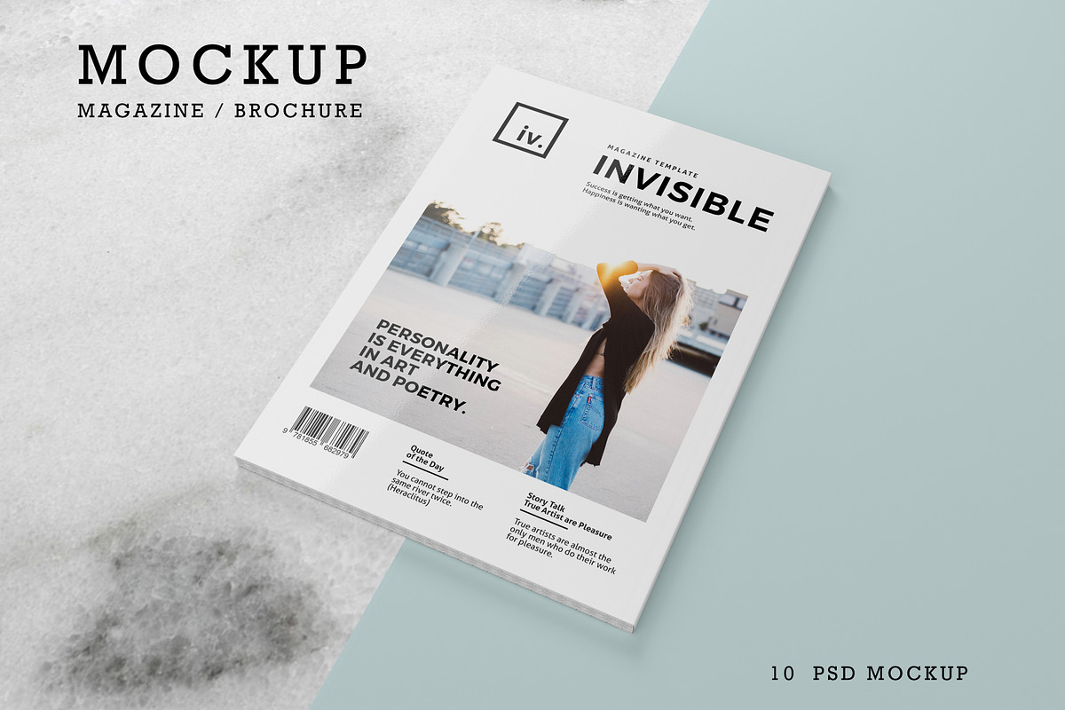 Brochure / Magazine Mockups, a Print Template by Craftmaster (Photo 1 of 10)
