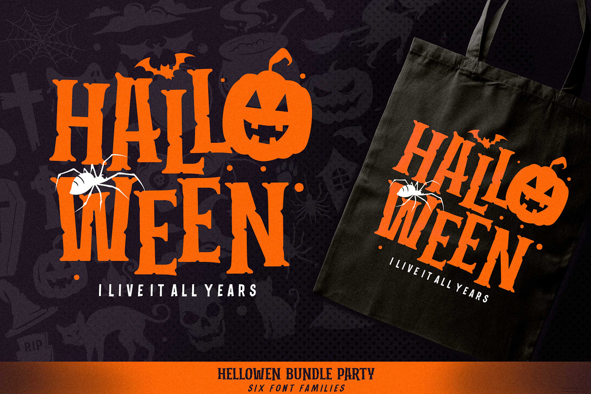 Halloween Party Bundle, a Serif Font by INKSUN™ (Photo 3 of 16)