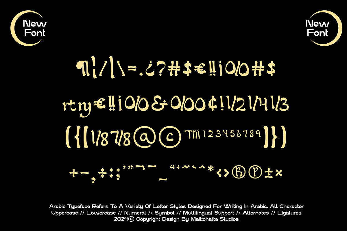 Nullan - Font Arabic Typeface, a Handwritten Font by MaikoHatta (Photo 6 of 7)