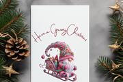 WHIMSICAL PINK YULETIDE GNOMES PNG, a Person Illustration by Daring Digies (Thumbnail 5 of 5)