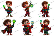 Watercolor Whimsical Christmas, an Illustration by DreamArtGraphic (Thumbnail 4 of 5)