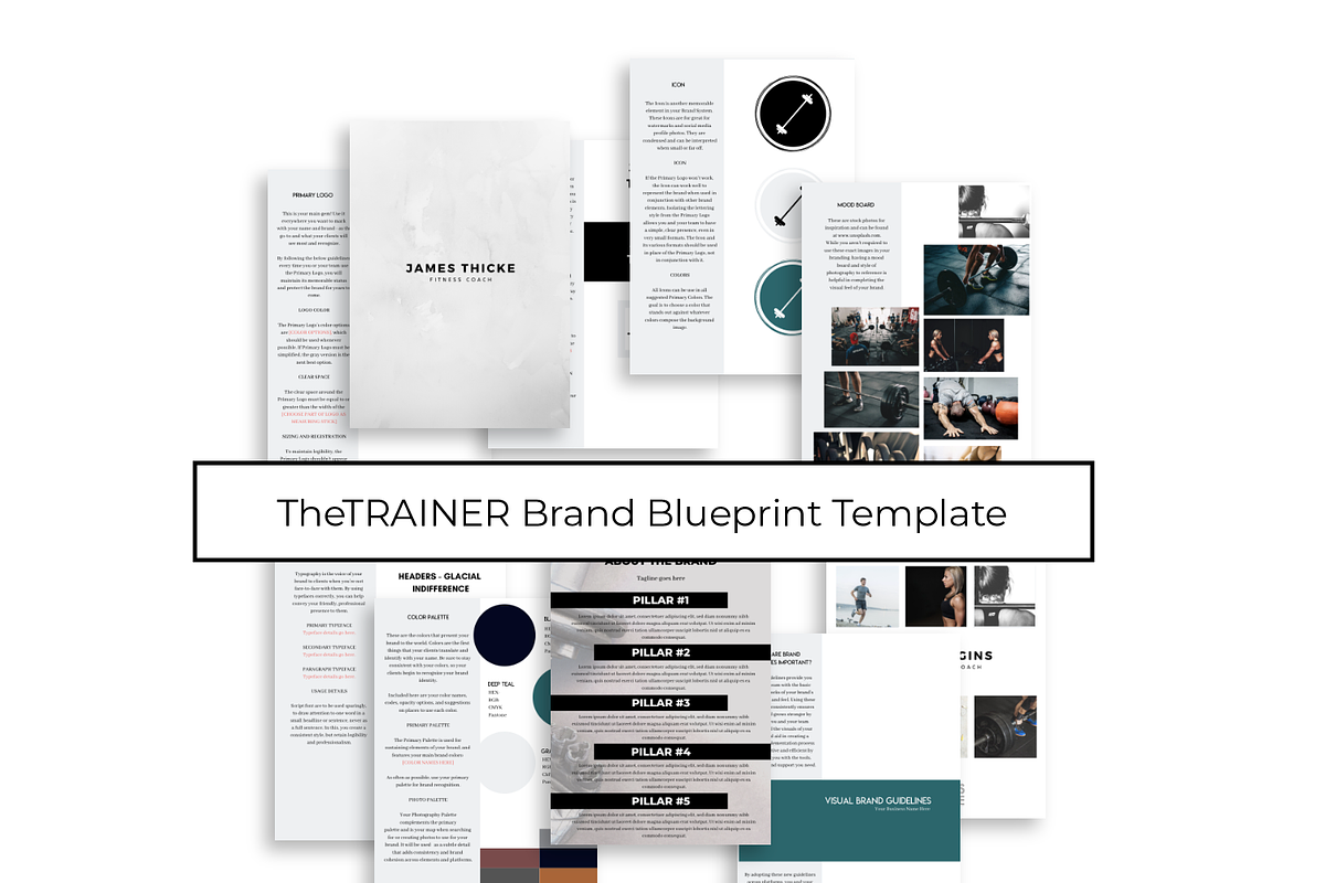Brand Blueprint Template - TRAINER, a Templates & Theme by The Higgins Creative (Photo 2 of 5)