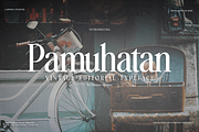 Pamuhatan - Vintage Typeface, a Font by Lurinzu Studios (Thumbnail 1 of 14)