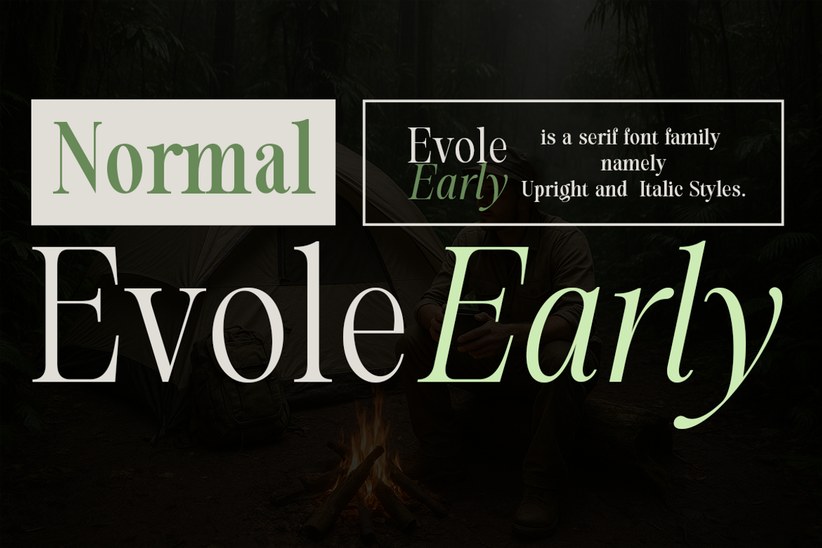 Evolve Early Serif Font Family, a Serif Font by groens (Photo 6 of 15)