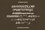 Sundown Gazette – Vintage Display, a Script Font by Creacy Studio (Thumbnail 9 of 9)
