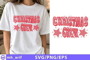 Christmas Crew SVG PNG, a Seasonal Illustration by mh_arif