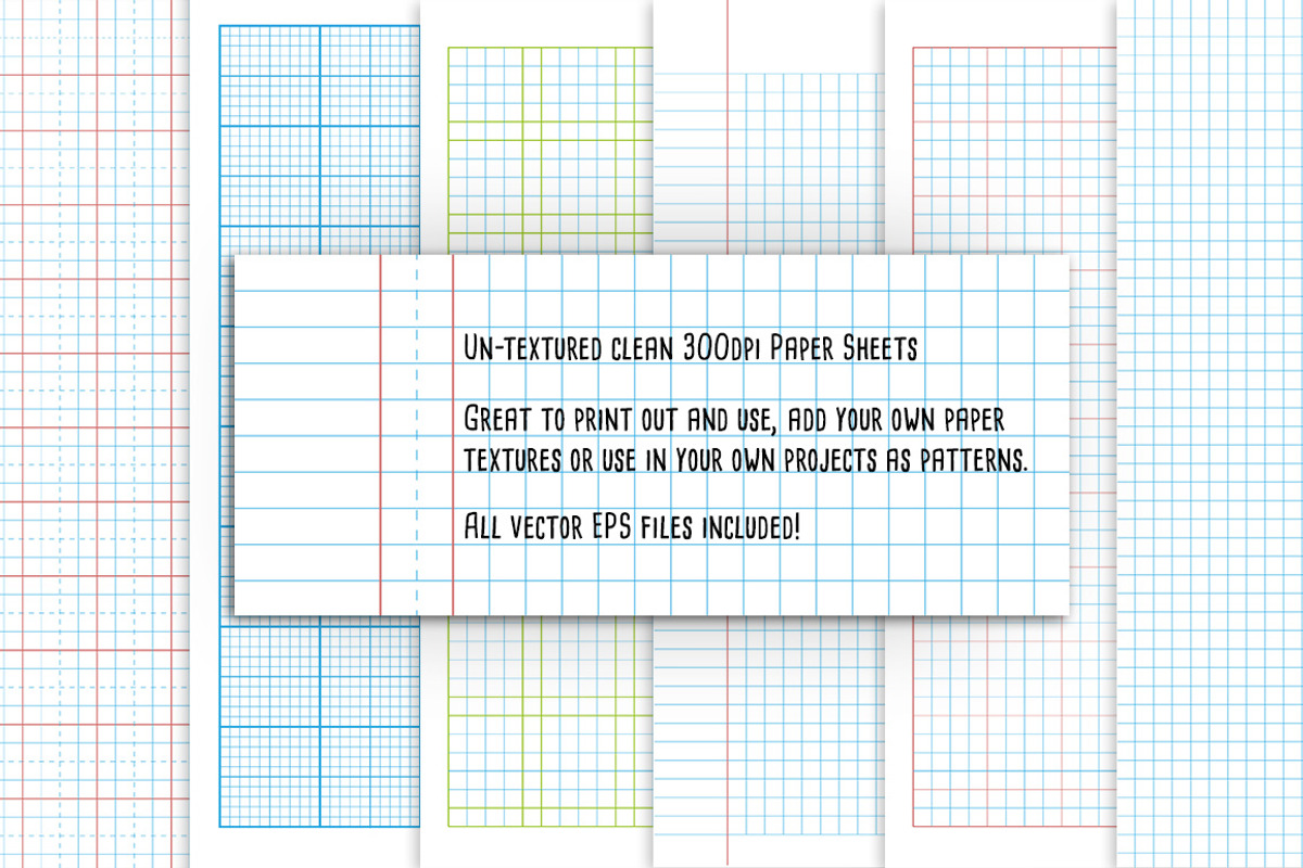 Old School Exercise Book Graph Paper, a Texture Graphic by Fendell Projects (Photo 2 of 3)