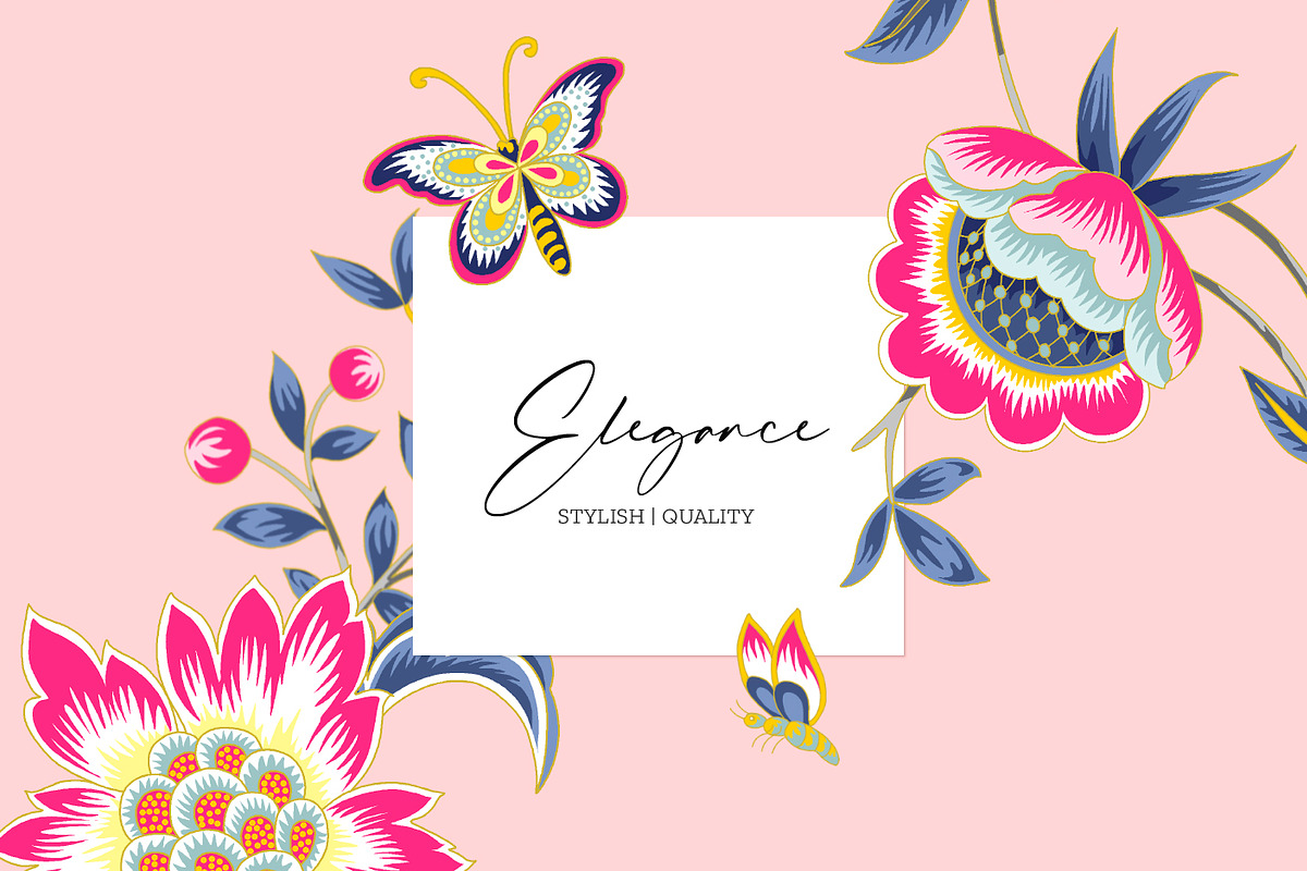 Jacobean Glamour Pattern Set!, a Pattern Graphic by Pink Linen (Photo 6 of 9)