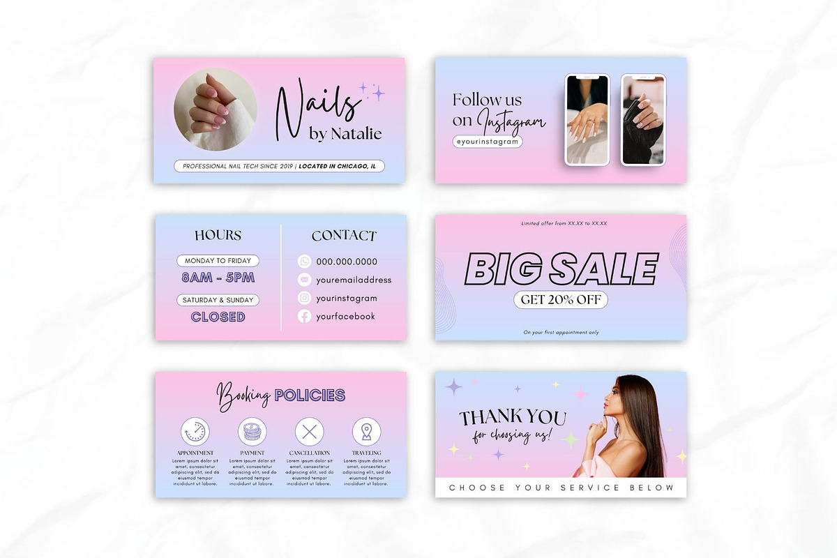 Nail Tech Acuity Scheduling • Canva, a Websites & App Template by OniriqveDesigns (Photo 3 of 8)