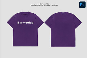 Boxy t-shirt mockup