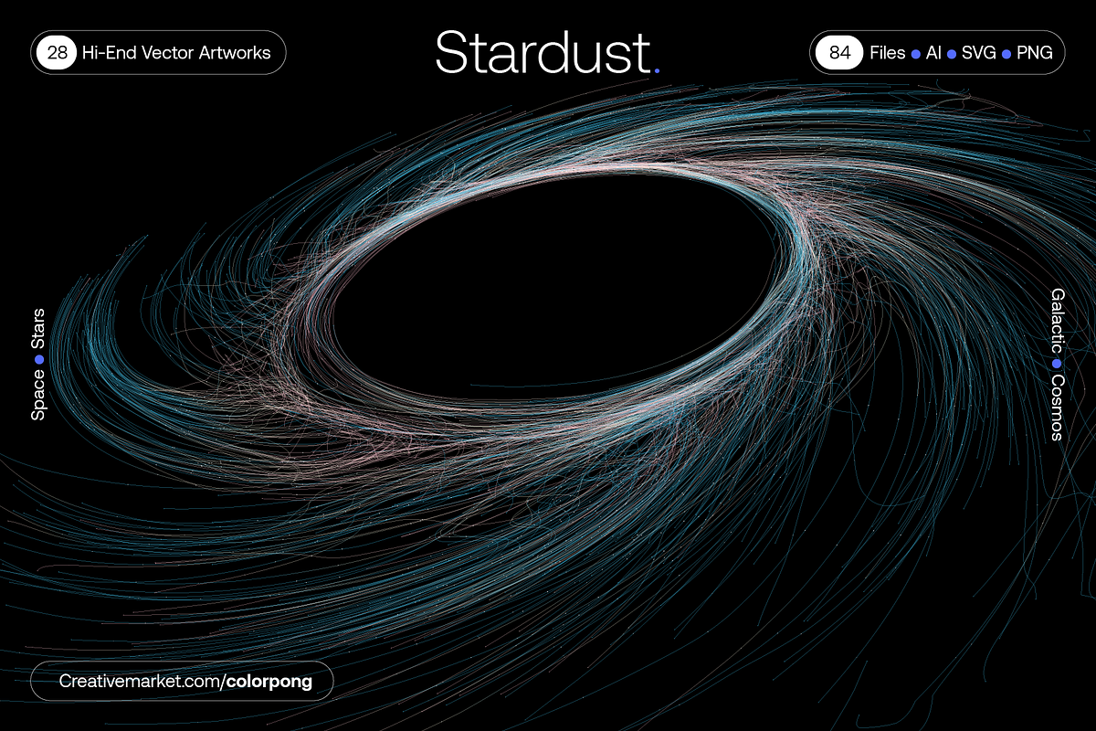 Stardust - Vector Bundle, a Technology Illustration by Colorpong (Photo 3 of 21)