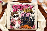 Spooky Vibes Coquette Ghost PNG, a Seasonal Illustration by OK Design (Thumbnail 1 of 5)