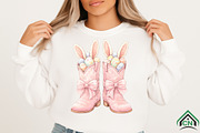 Cowboy Boots Easter Coquette png, an Illustration by Craft Nest (Thumbnail 4 of 6)