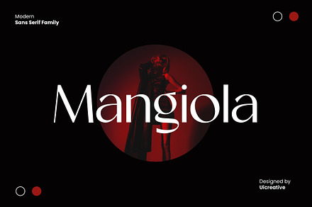 Mangiola Modern Sans Serif Font, a Sans Serif Font by UICreative