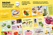Bright Instagram Templates, a Social Media Template by Spark Design (Thumbnail 1 of 2)