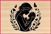 30 Mother Love Silhouette Bundle, a Person Illustration by Artivon (Thumbnail 3 of 4)