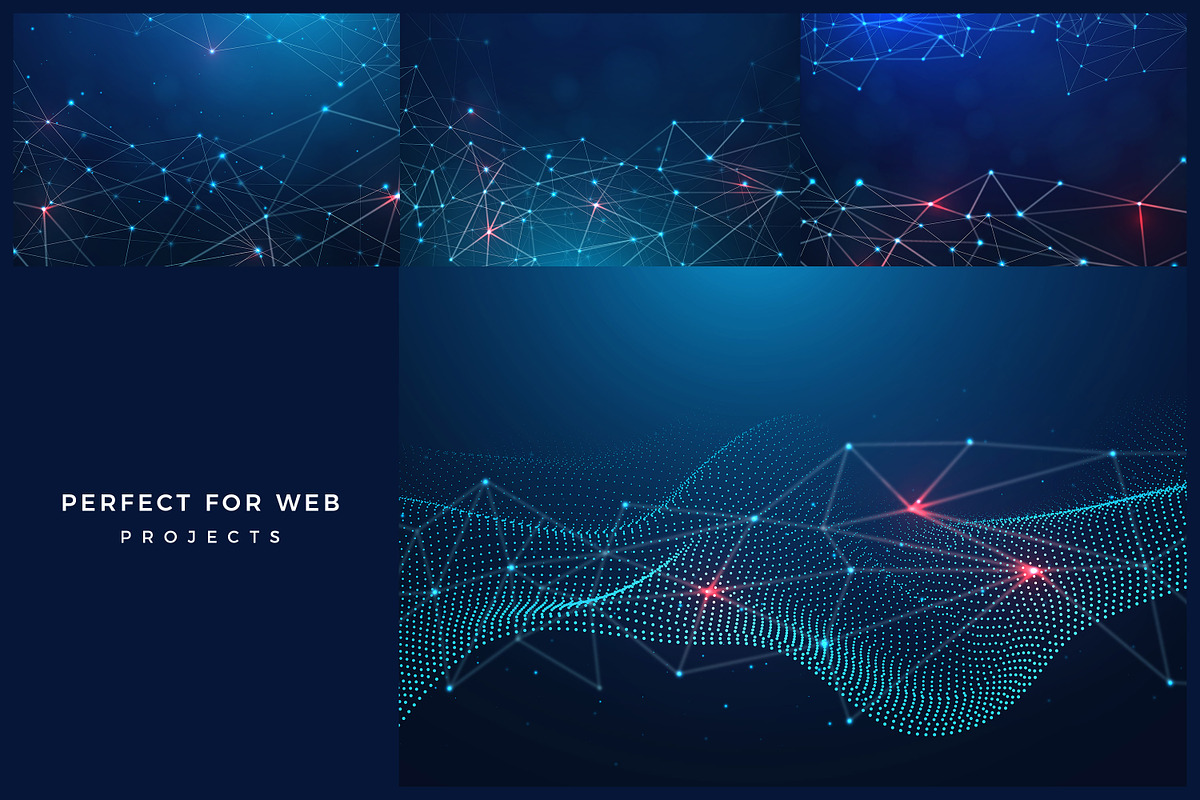 Modern Abstract Tech Backgrounds, a Technology Illustration by AndrewPixel