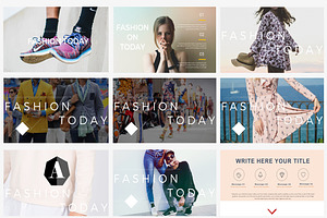 Fashion Today Google Slide Templates