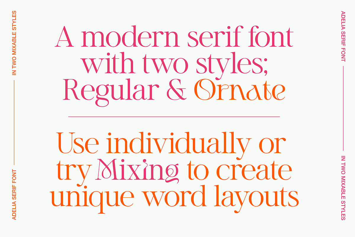 Adelia Mixable Serif, a Serif Font by Sam Parrett (Photo 2 of 11)
