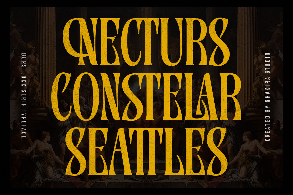 Epic Fantasy Display - Burstlock, a Serif Font by Shakira Studio (Photo 5 of 10)