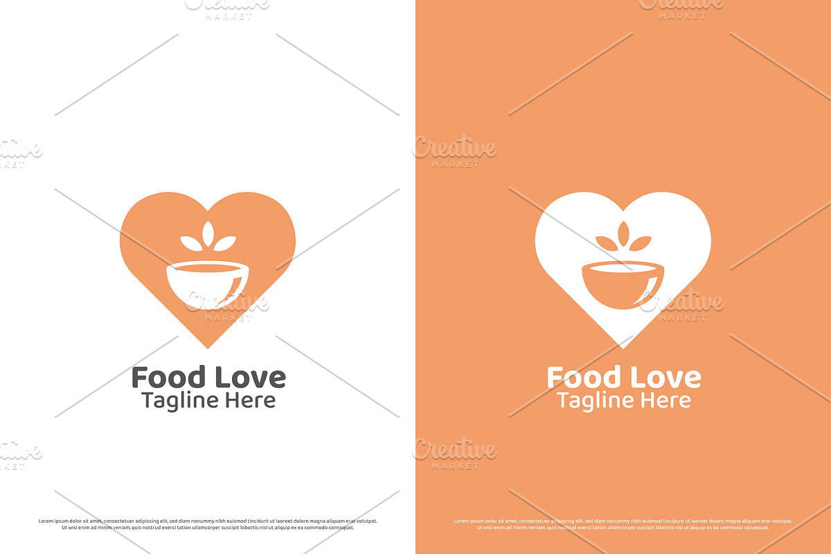 Love Soup Food Logo Design Icon, a Branding & Logo Template by Morvana Crew