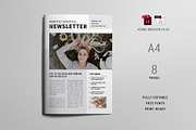 Minimal Newsletter Template, a Magazine Template by xtratimebd (Thumbnail 1 of 6)