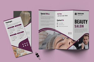 Beauty Trifold Brochure Template, a Brochure Template by MightyDesign