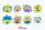 Cloudy Cartoon Characters, an Illustration by The Isian (Thumbnail 8 of 16)