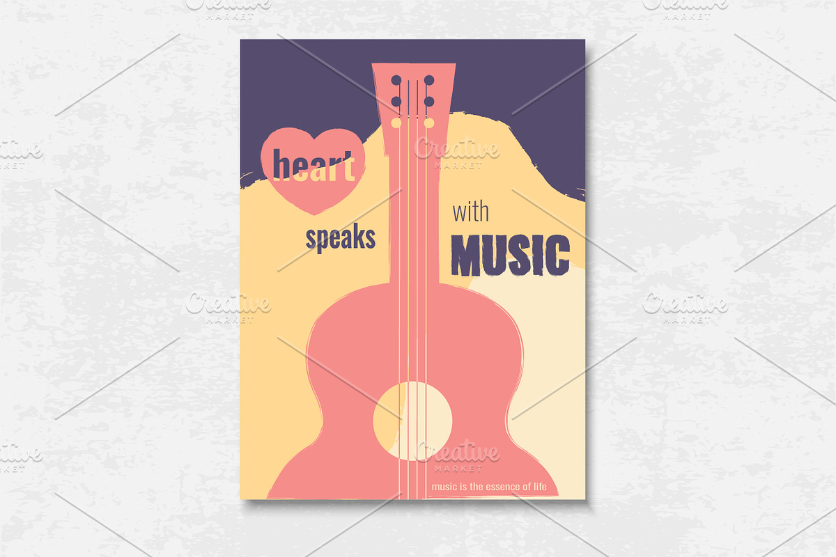 Music Poster Inspirational Quote, a Decorative Illustration by PsychocheArt (Photo 1 of 2)