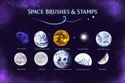 Space Galaxy Procreate Brushes, a Brush Add-On by ArtstudioByKhushbu (Thumbnail 5 of 9)