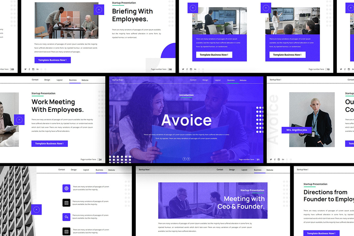 Avoice Keynote Presentation, a Presentation Template by slidenotion (Photo 1 of 7)
