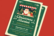 Modern Cute Christmas Market Flyer, a Flyer Template by VectorVactory (Thumbnail 2 of 3)