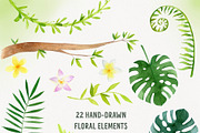 Watercolor Jungle Animal Clipart, an Animal Illustration by Watercolor Nastasia Art (Thumbnail 3 of 7)