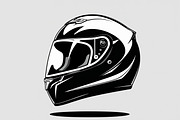 Motorcycle Helmet Vector Clipart Set, an Illustration by Gfx_Store (Thumbnail 2 of 7)