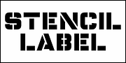 Stencil Label JNL, a Font by Jeff Levine Fonts (Thumbnail 2 of 5)