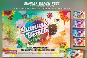 Summer Beach Flyer Template