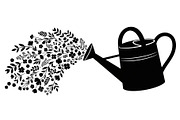 Floral Watering Can Design Bundle, an Illustration by Gaye Art (Thumbnail 10 of 31)